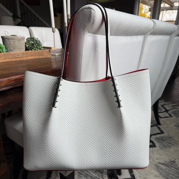 Christian Louboutin Handbags - Christian Louboutin Snakeskin Large Cabarock Tote